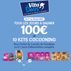 Gagner 100€ tous les jours avec Vita'Days